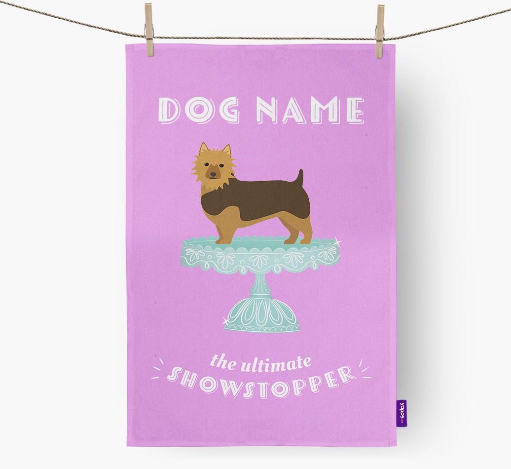 'The Ultimate Showstopper' - Personalised {breedFullName} Tea Towel