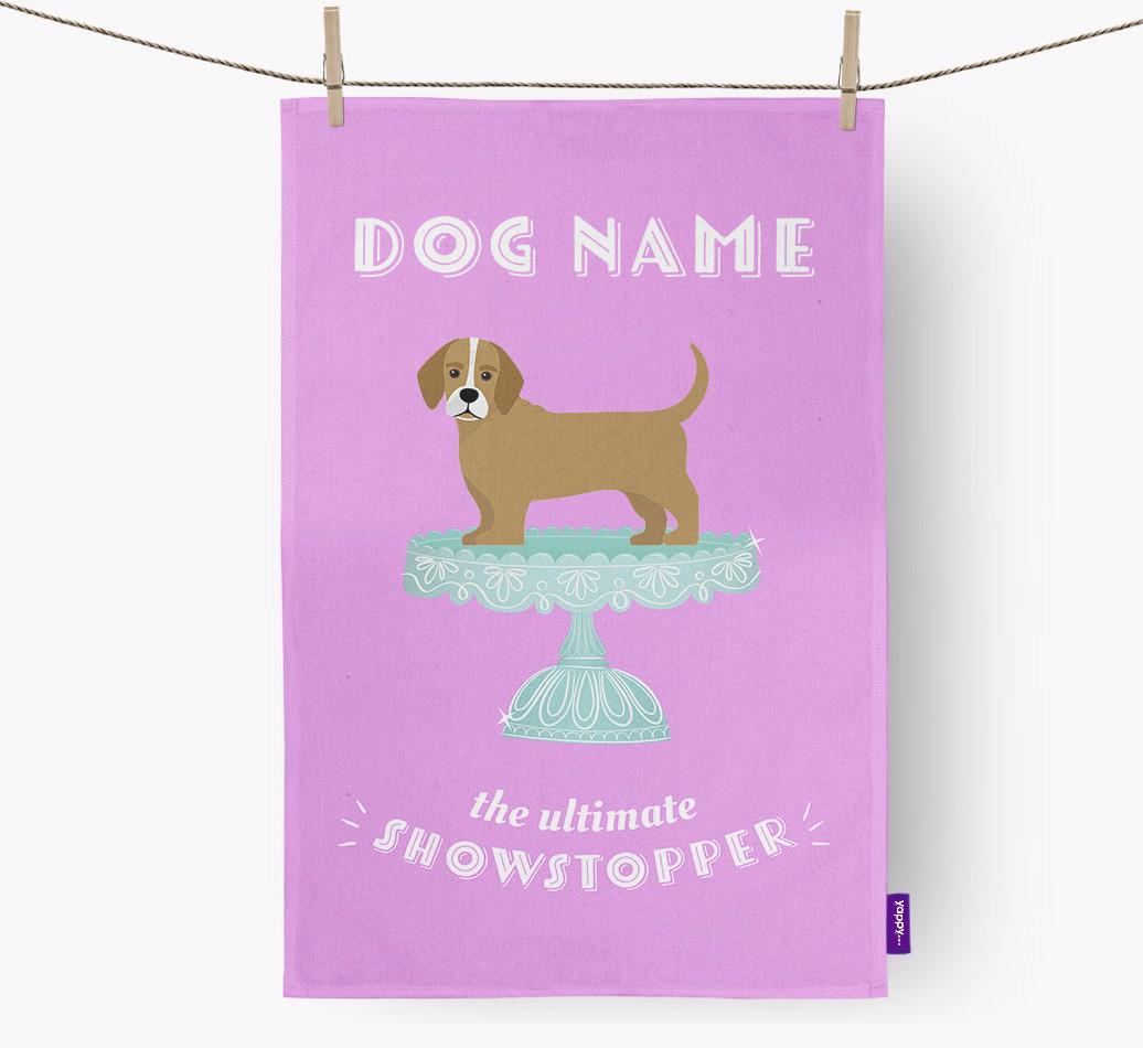 'The Ultimate Showstopper' - Personalised {breedFullName} Tea Towel