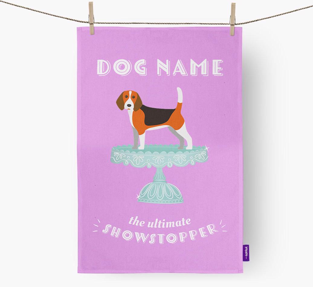'The Ultimate Showstopper' - Personalised {breedFullName} Tea Towel