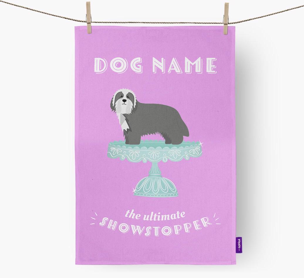 'The Ultimate Showstopper' - Personalised {breedFullName} Tea Towel