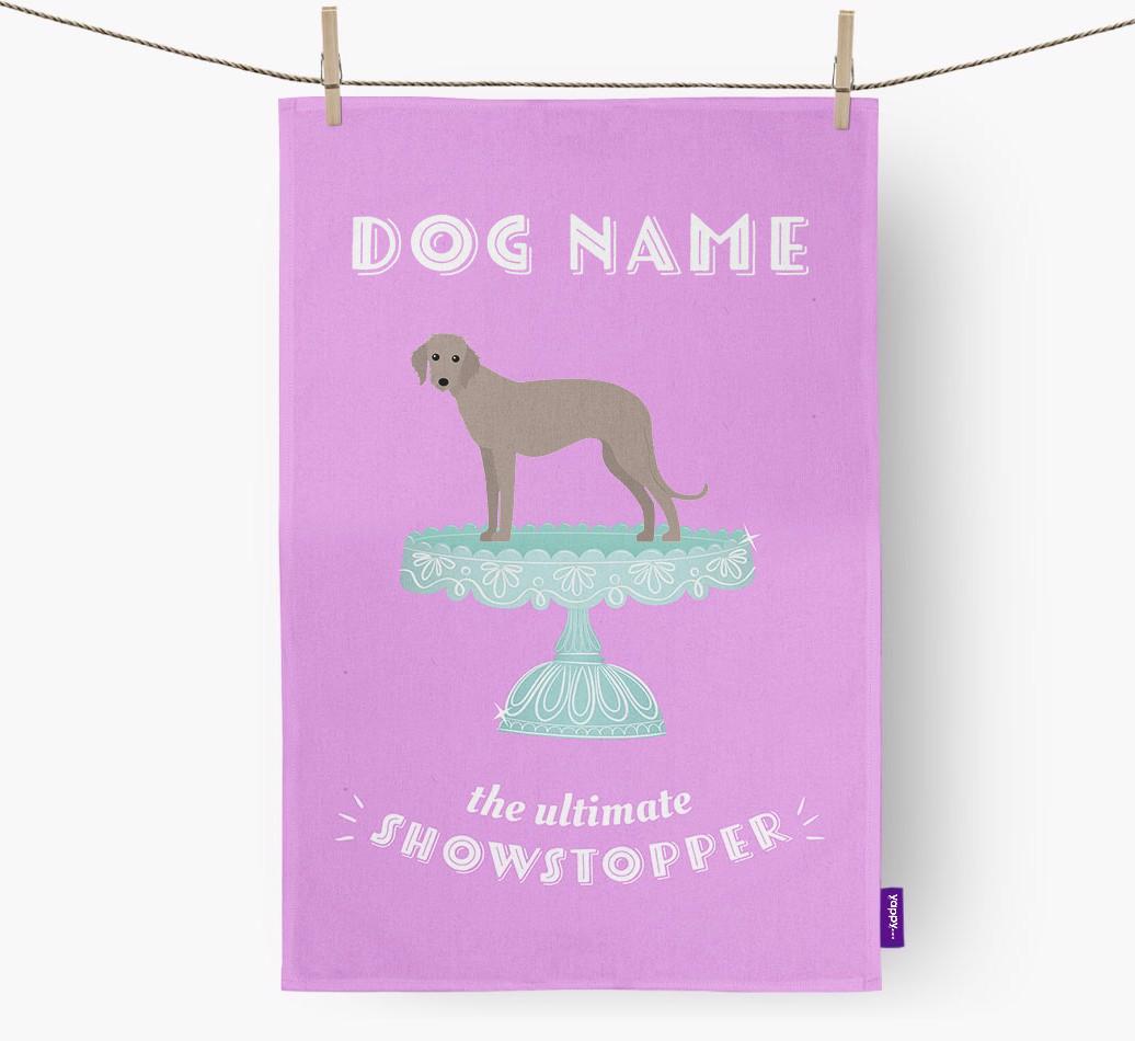 'The Ultimate Showstopper' - Personalised {breedFullName} Tea Towel