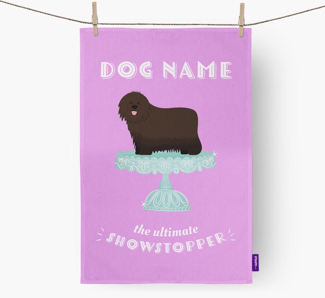 'The Ultimate Showstopper' - Personalised {breedFullName} Tea Towel