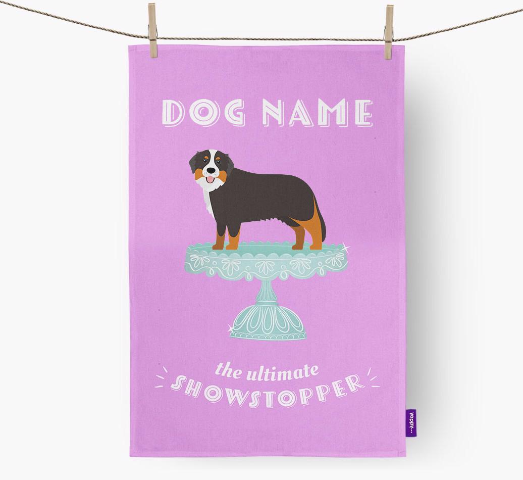 'The Ultimate Showstopper' - Personalised {breedFullName} Tea Towel