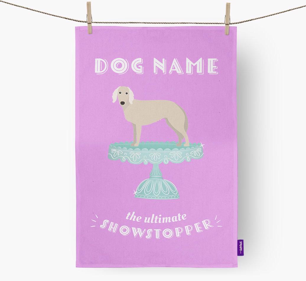 'The Ultimate Showstopper' - Personalised {breedFullName} Tea Towel