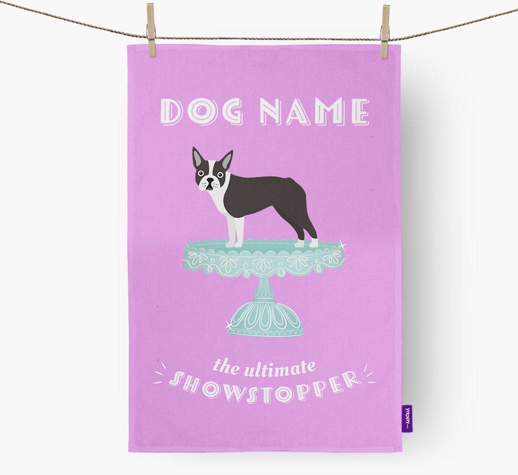'The Ultimate Showstopper' - Personalised {breedFullName} Tea Towel