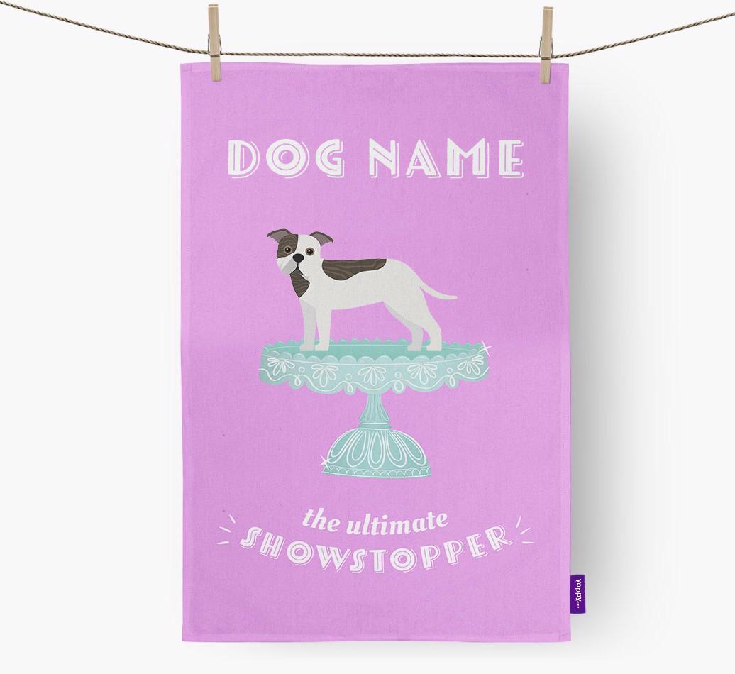 'The Ultimate Showstopper' - Personalised {breedFullName} Tea Towel