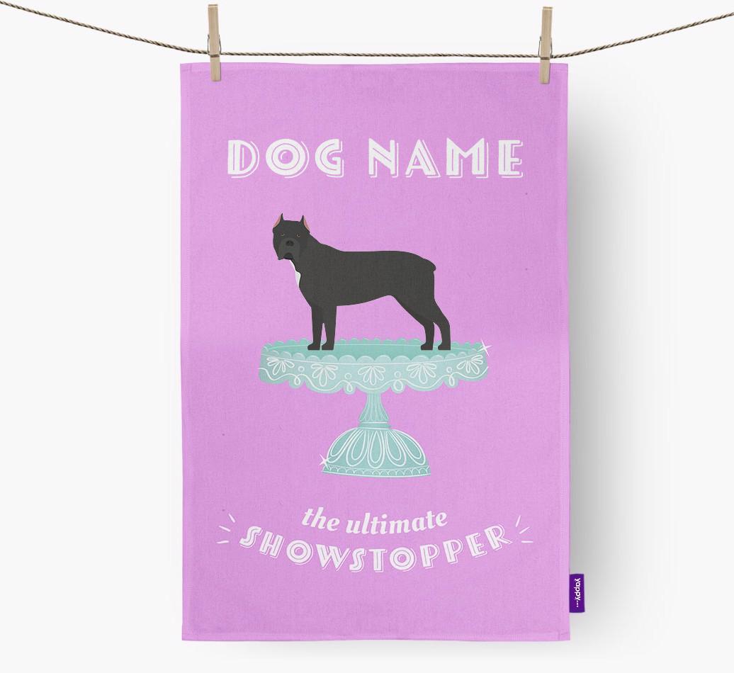 'The Ultimate Showstopper' - Personalised {breedFullName} Tea Towel