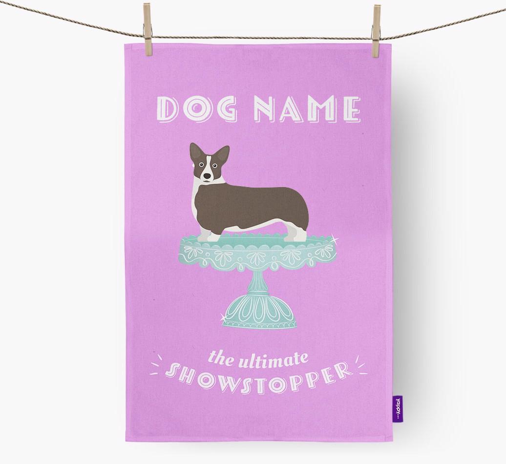 'The Ultimate Showstopper' - Personalised {breedFullName} Tea Towel