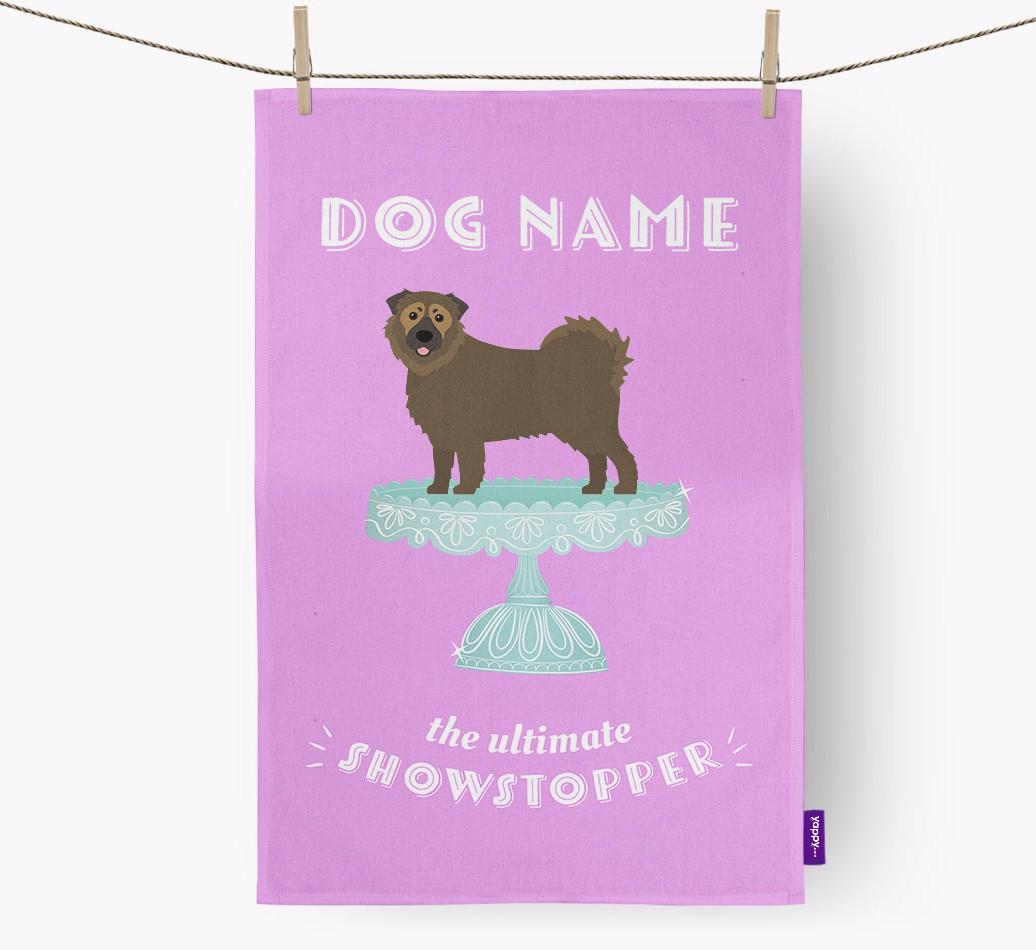 'The Ultimate Showstopper' - Personalised {breedFullName} Tea Towel
