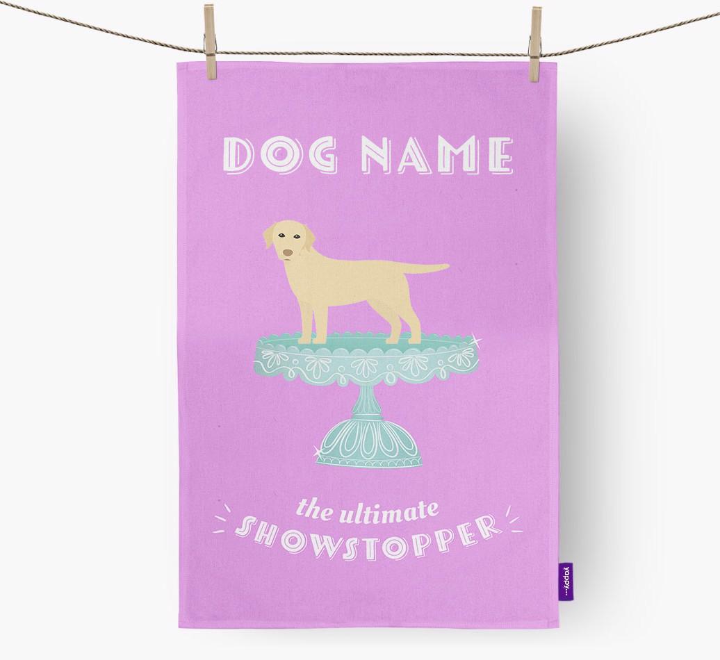 'The Ultimate Showstopper' - Personalised {breedFullName} Tea Towel