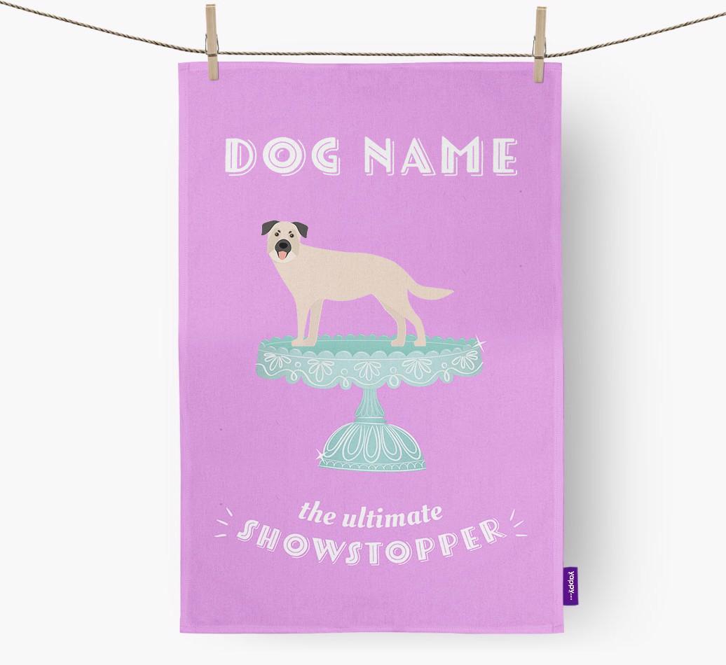 'The Ultimate Showstopper' - Personalised {breedFullName} Tea Towel