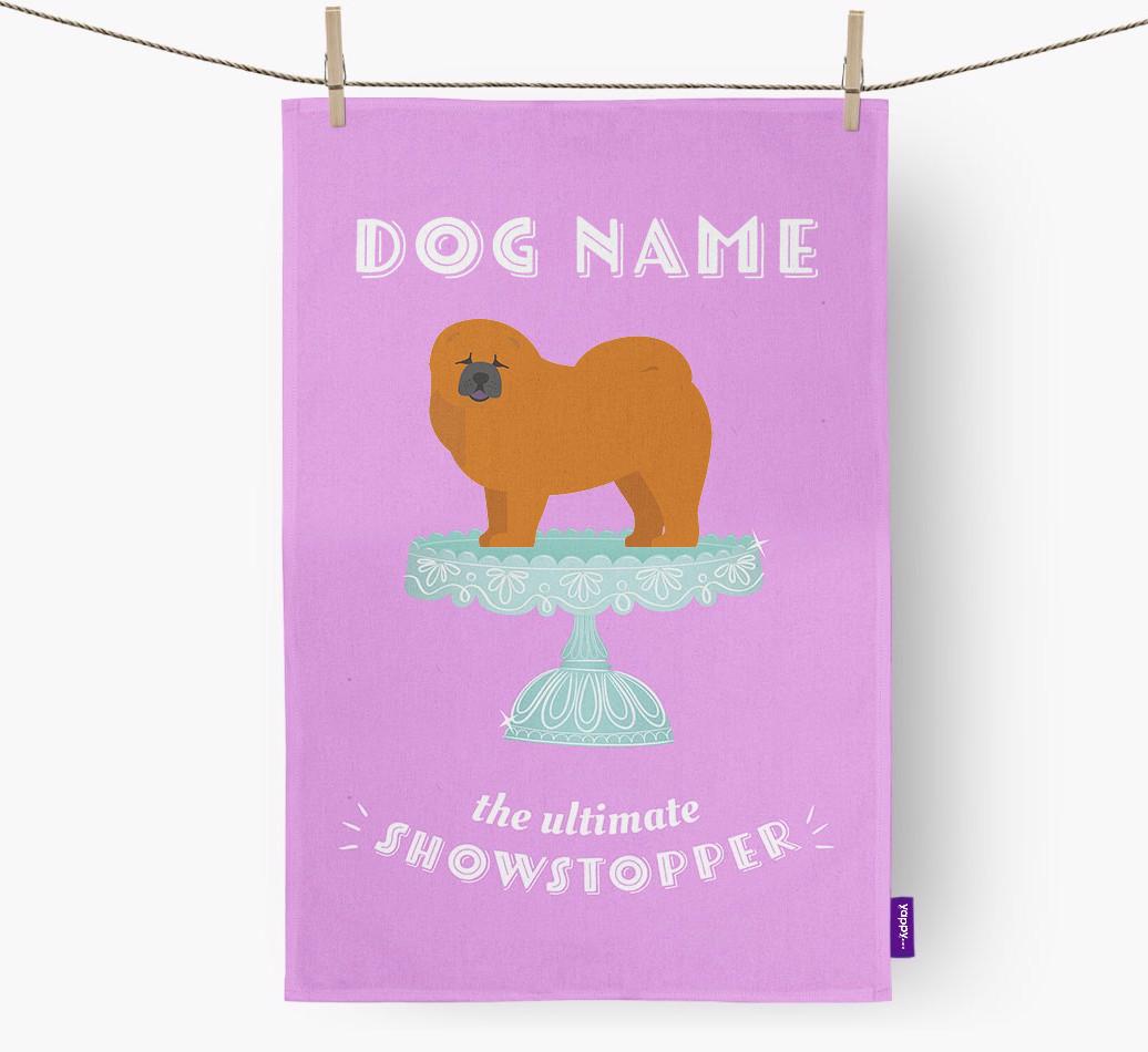 'The Ultimate Showstopper' - Personalised {breedFullName} Tea Towel