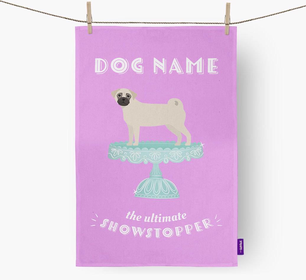 'The Ultimate Showstopper' - Personalised {breedFullName} Tea Towel