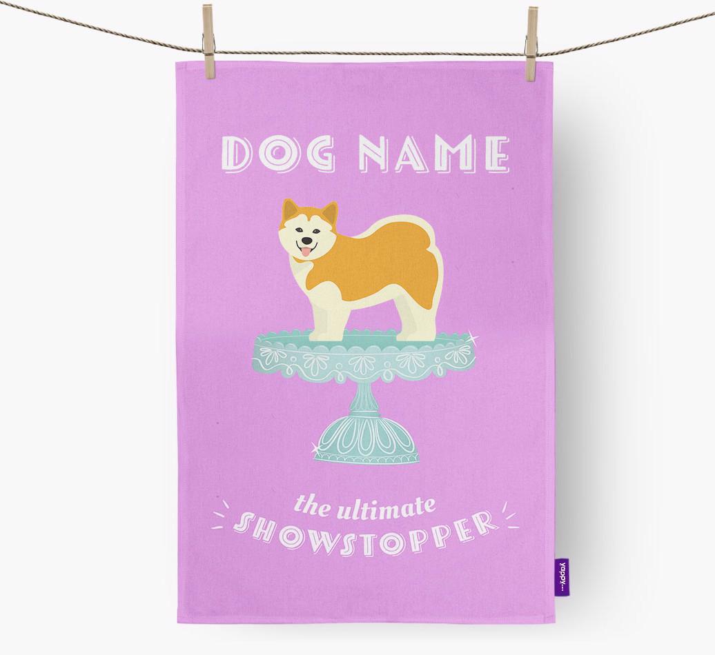 'The Ultimate Showstopper' - Personalised {breedFullName} Tea Towel