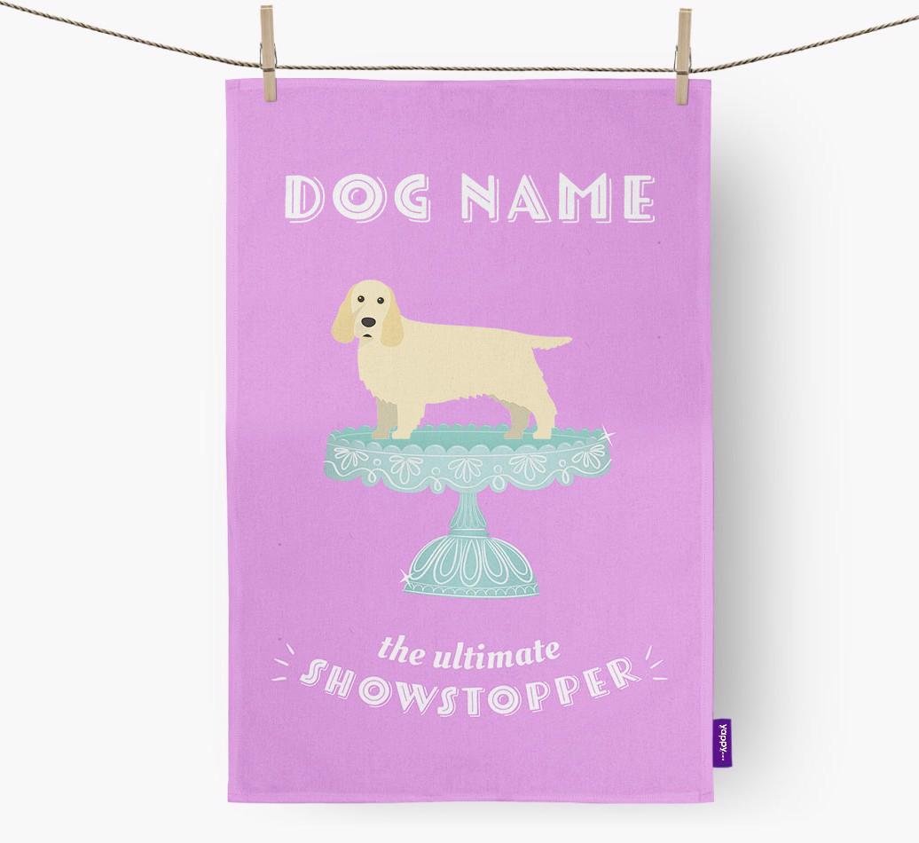'The Ultimate Showstopper' - Personalised {breedFullName} Tea Towel
