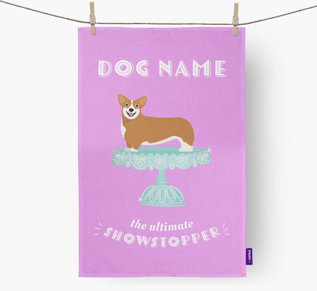 'The Ultimate Showstopper' - Personalised {breedFullName} Tea Towel