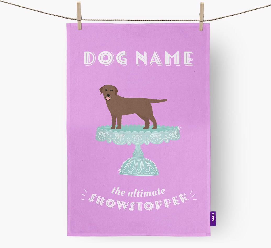 'The Ultimate Showstopper' - Personalised {breedFullName} Tea Towel