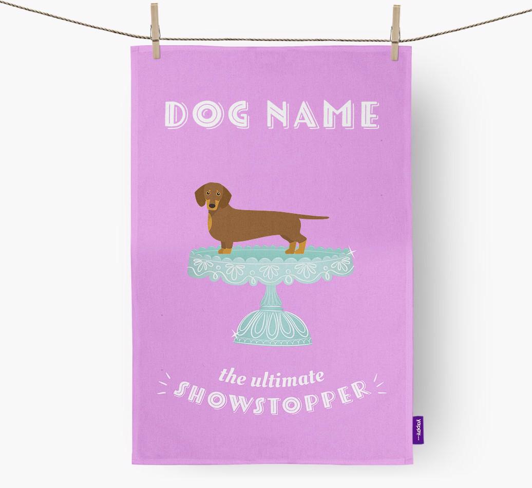 'The Ultimate Showstopper' - Personalised {breedFullName} Tea Towel
