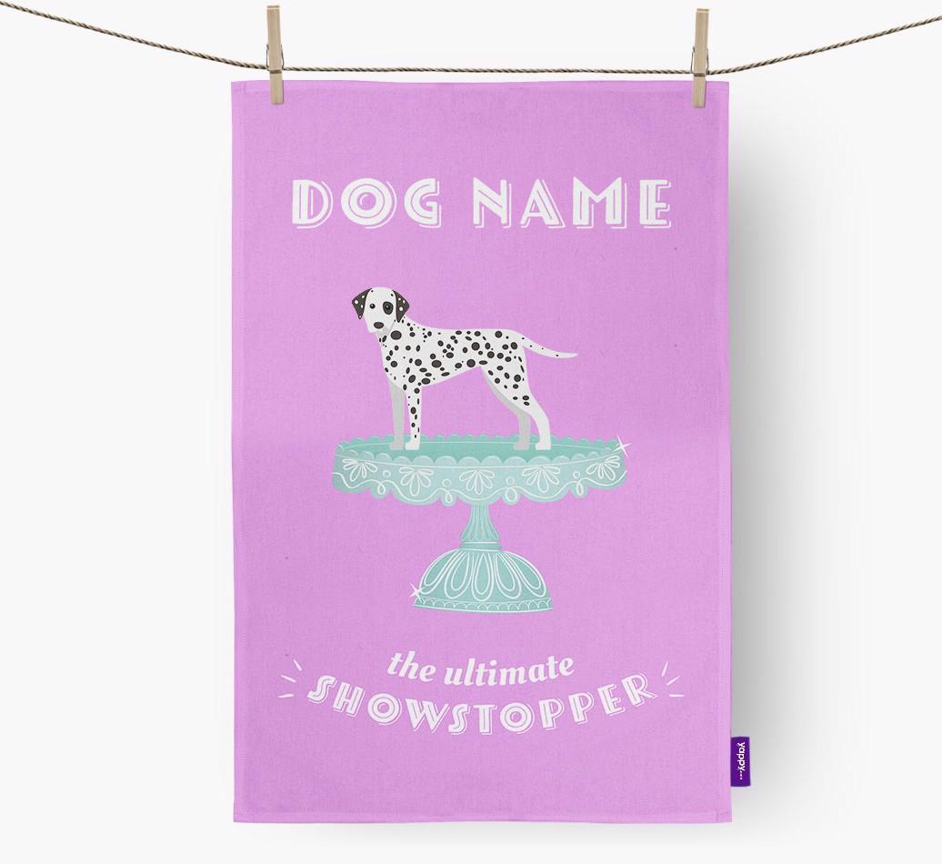 'The Ultimate Showstopper' - Personalised {breedFullName} Tea Towel