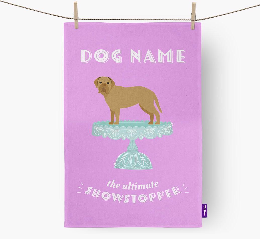 'The Ultimate Showstopper' - Personalised {breedFullName} Tea Towel