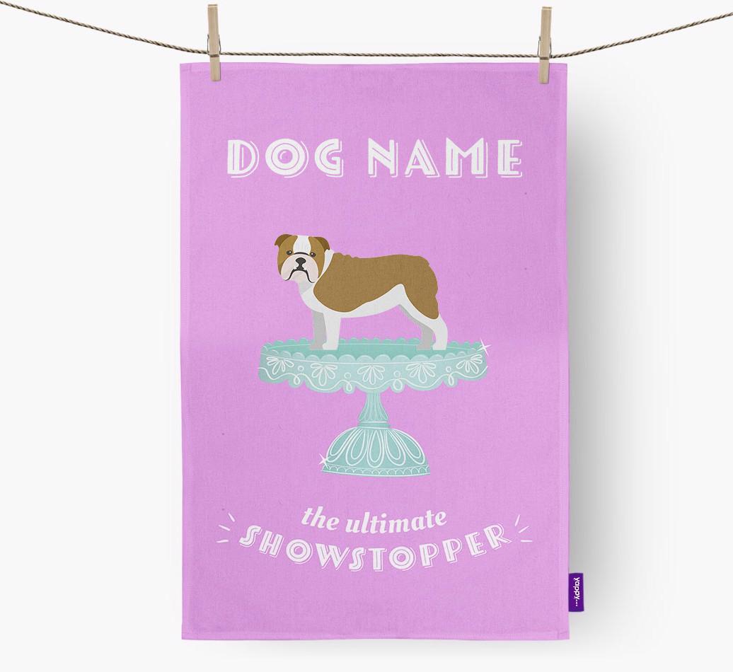 'The Ultimate Showstopper' - Personalised {breedFullName} Tea Towel