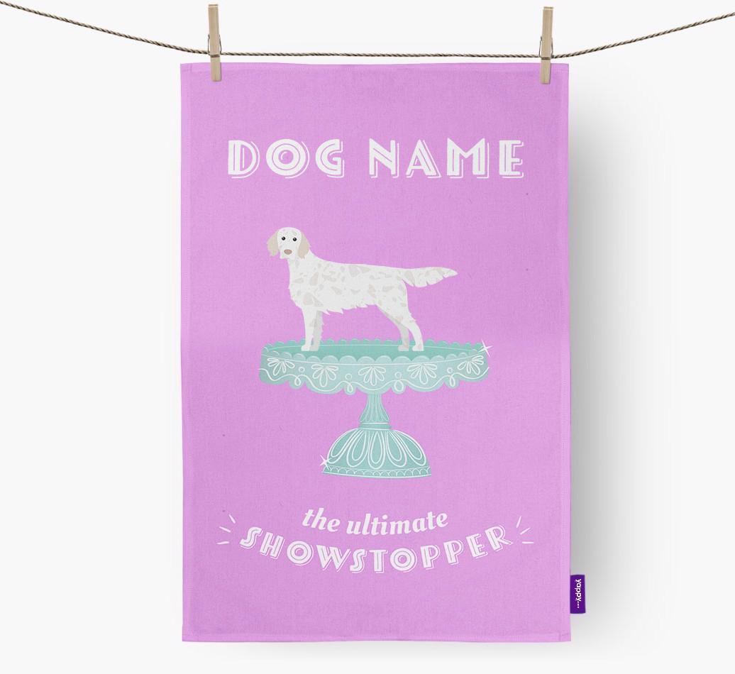 'The Ultimate Showstopper' - Personalised {breedFullName} Tea Towel