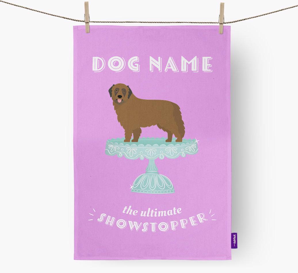 'The Ultimate Showstopper' - Personalised {breedFullName} Tea Towel