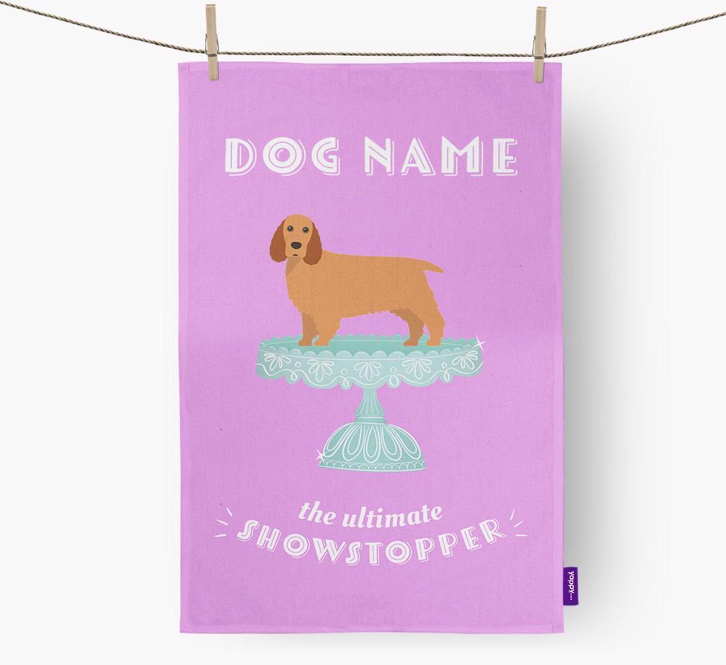 'The Ultimate Showstopper' - Personalised {breedFullName} Tea Towel