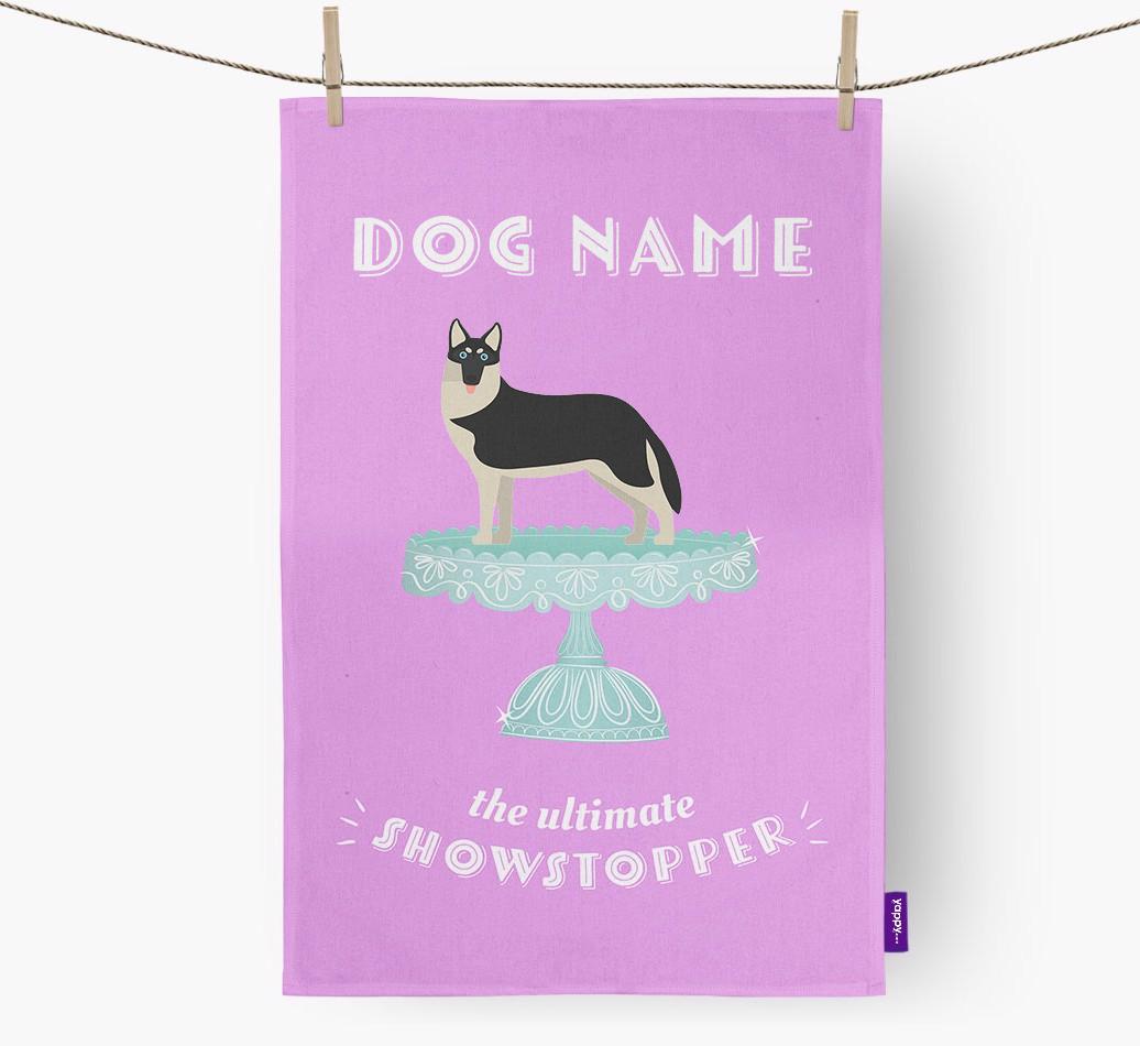 'The Ultimate Showstopper' - Personalised {breedFullName} Tea Towel