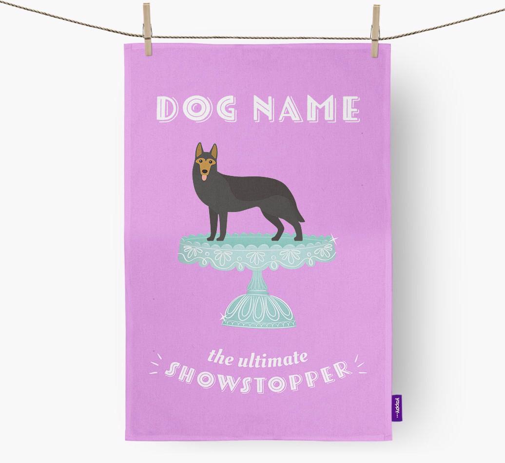 'The Ultimate Showstopper' - Personalised {breedFullName} Tea Towel