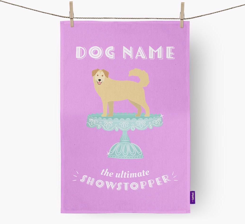 'The Ultimate Showstopper' - Personalised {breedFullName} Tea Towel