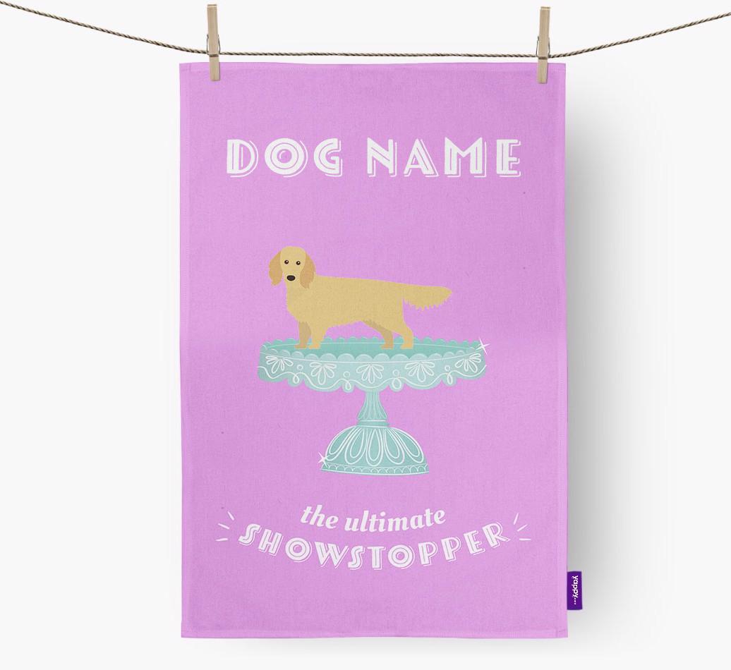 'The Ultimate Showstopper' - Personalised {breedFullName} Tea Towel