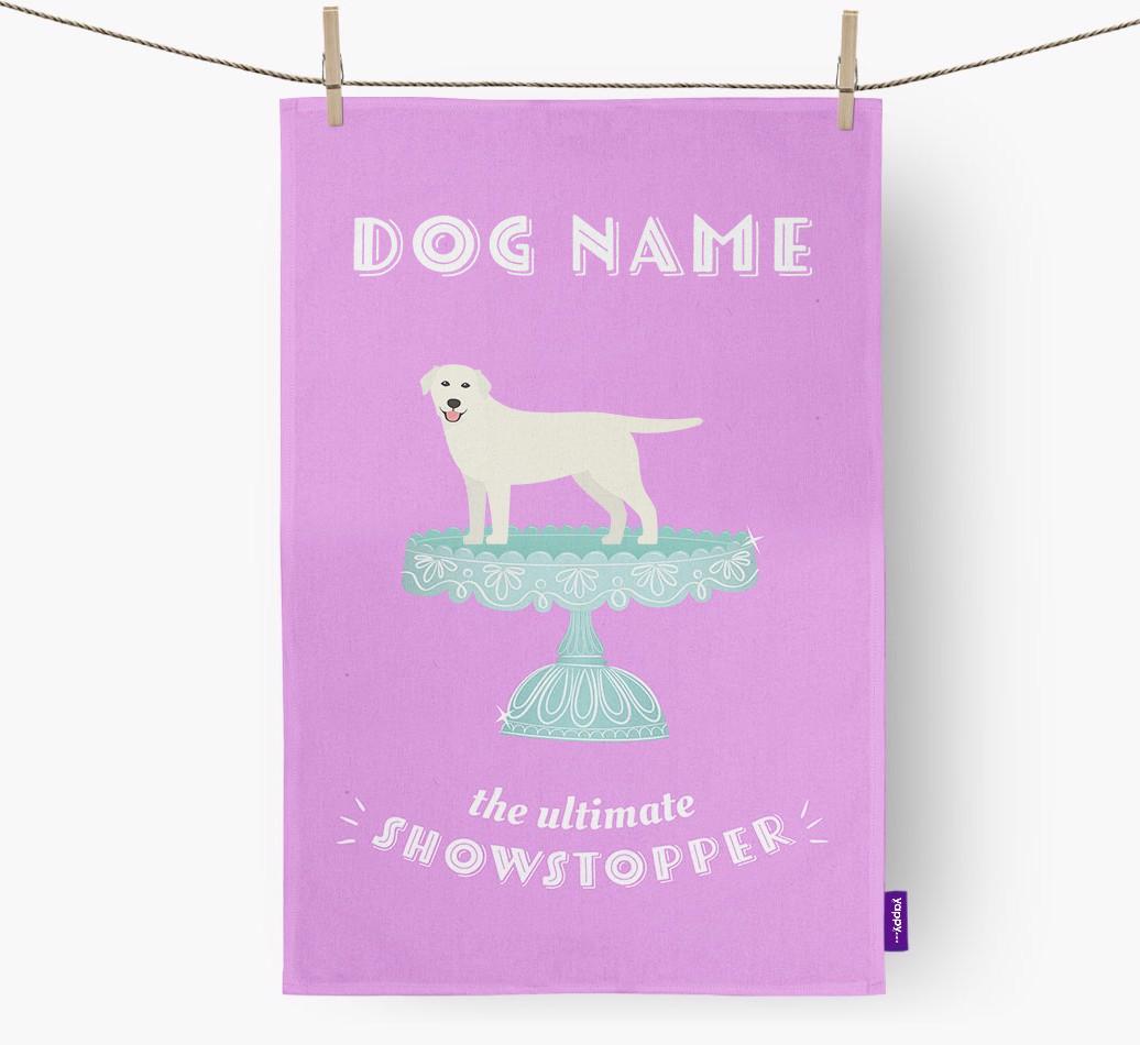 'The Ultimate Showstopper' - Personalised {breedFullName} Tea Towel
