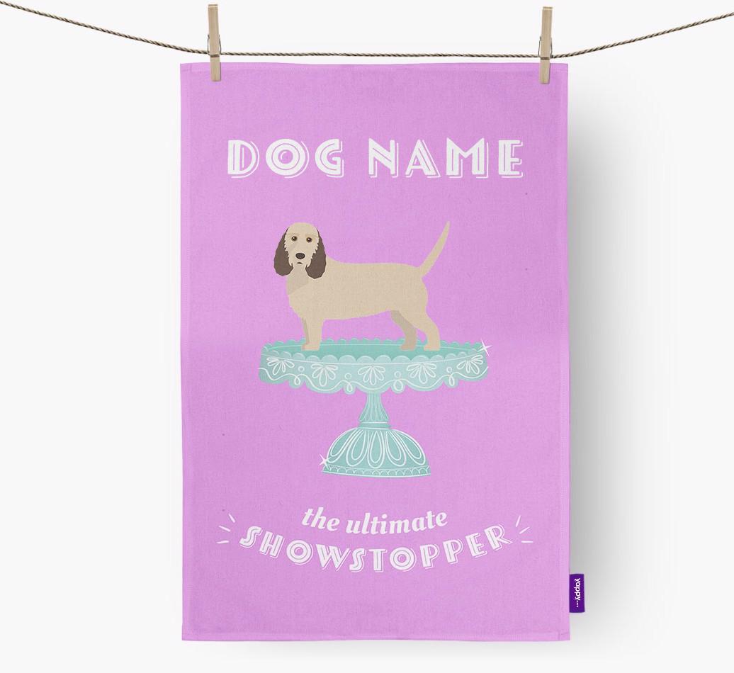 'The Ultimate Showstopper' - Personalised {breedFullName} Tea Towel