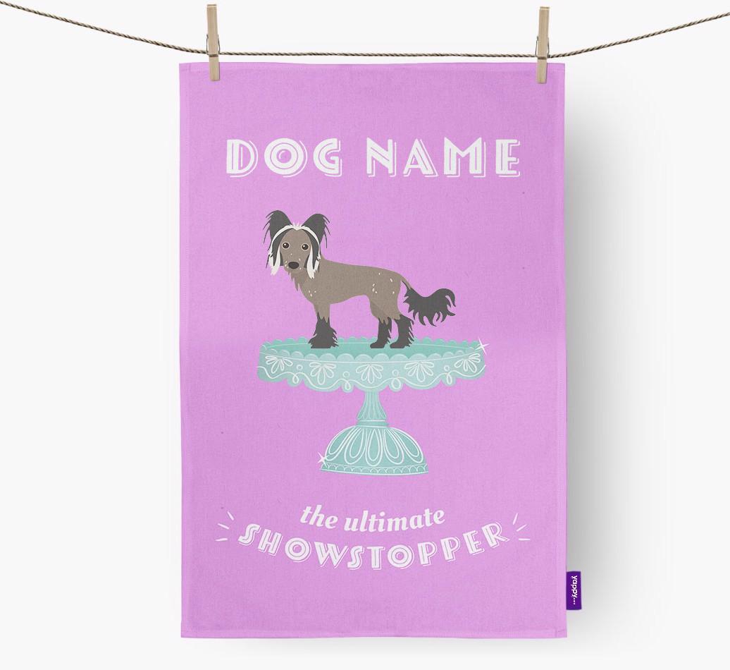 'The Ultimate Showstopper' - Personalised {breedFullName} Tea Towel