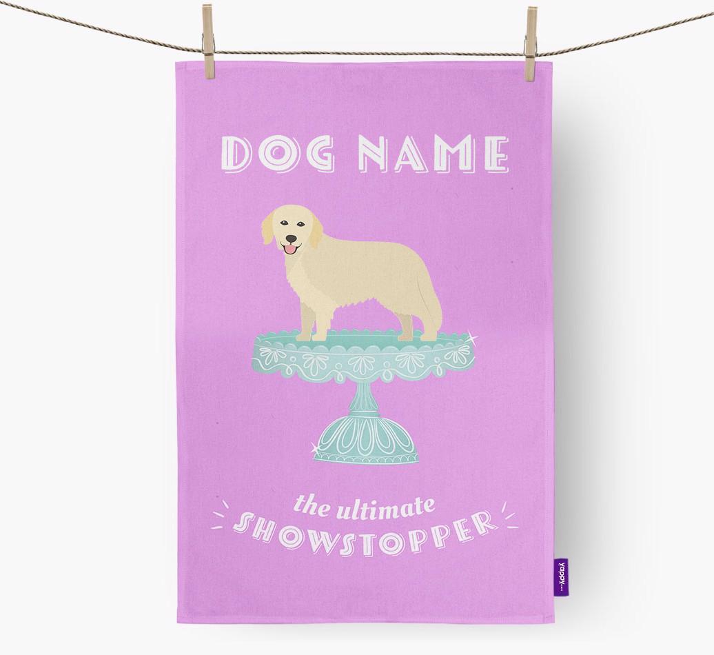 'The Ultimate Showstopper' - Personalised {breedFullName} Tea Towel