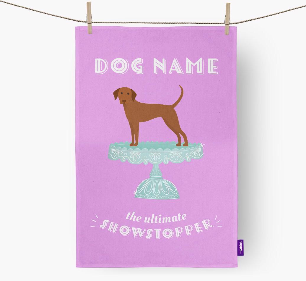 'The Ultimate Showstopper' - Personalised {breedFullName} Tea Towel