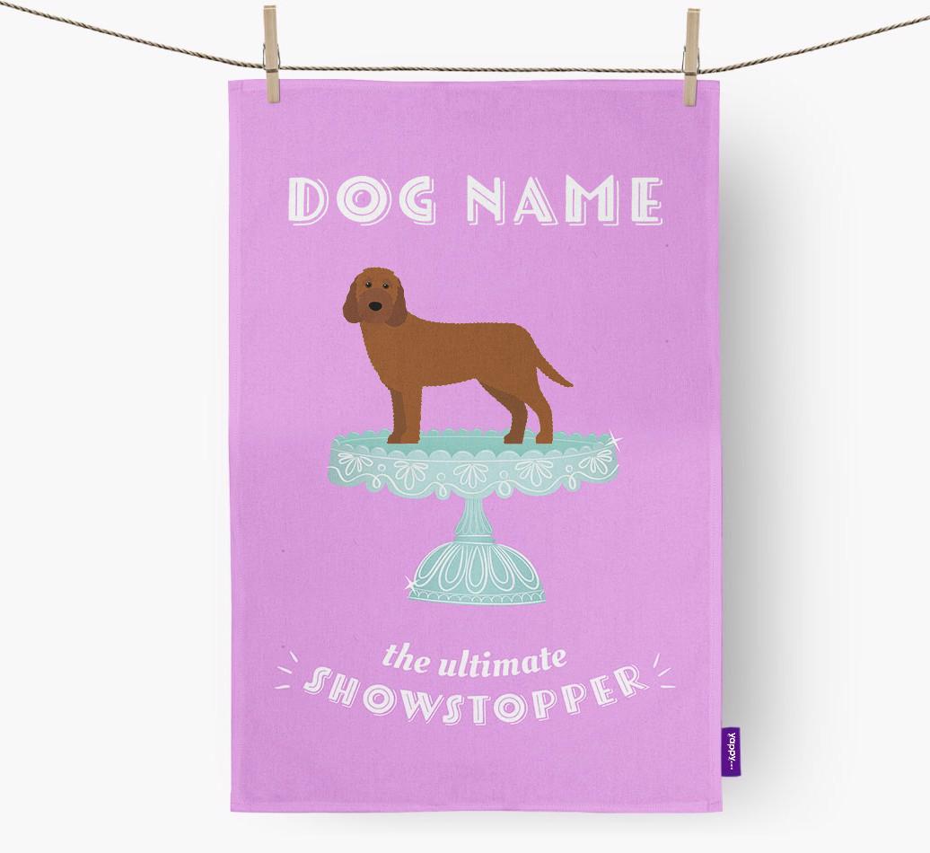 'The Ultimate Showstopper' - Personalised {breedFullName} Tea Towel