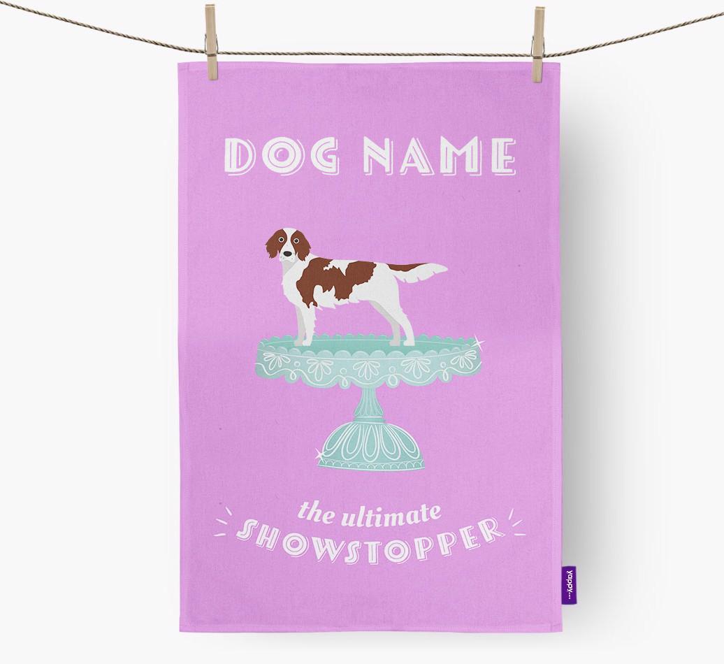'The Ultimate Showstopper' - Personalised {breedFullName} Tea Towel