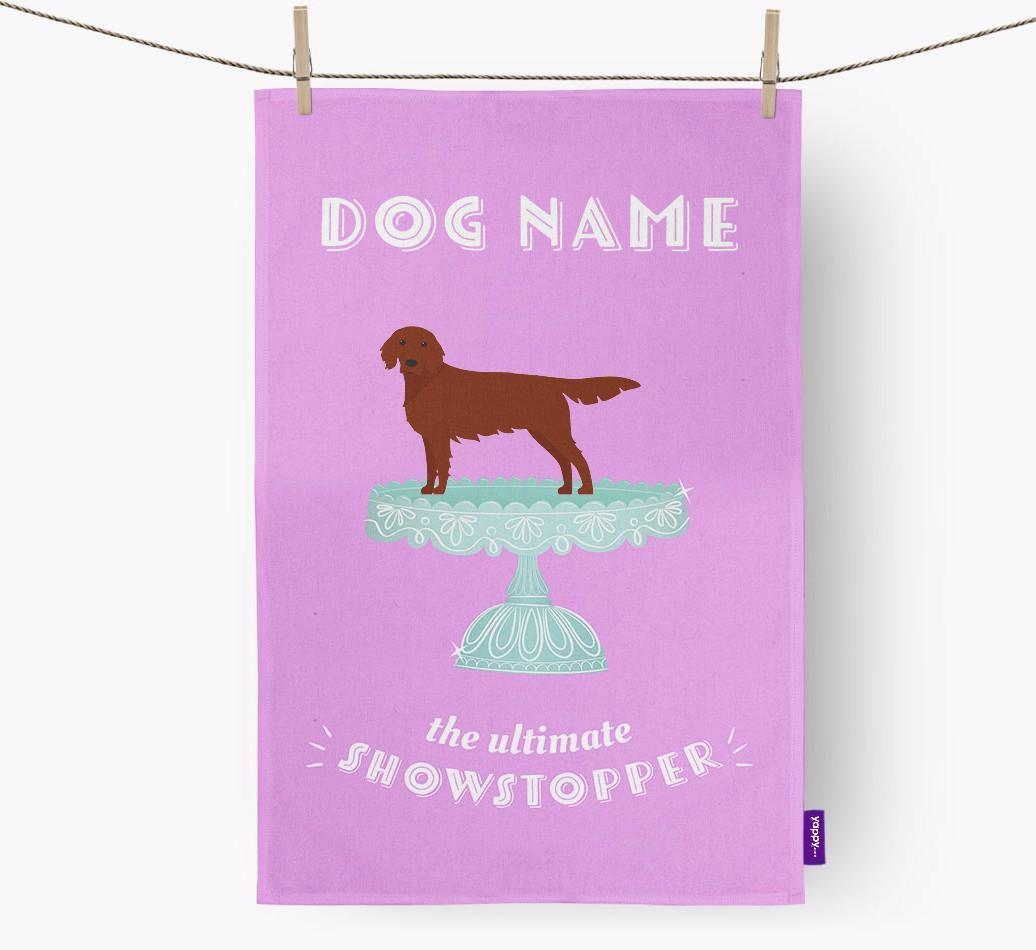 'The Ultimate Showstopper' - Personalised {breedFullName} Tea Towel