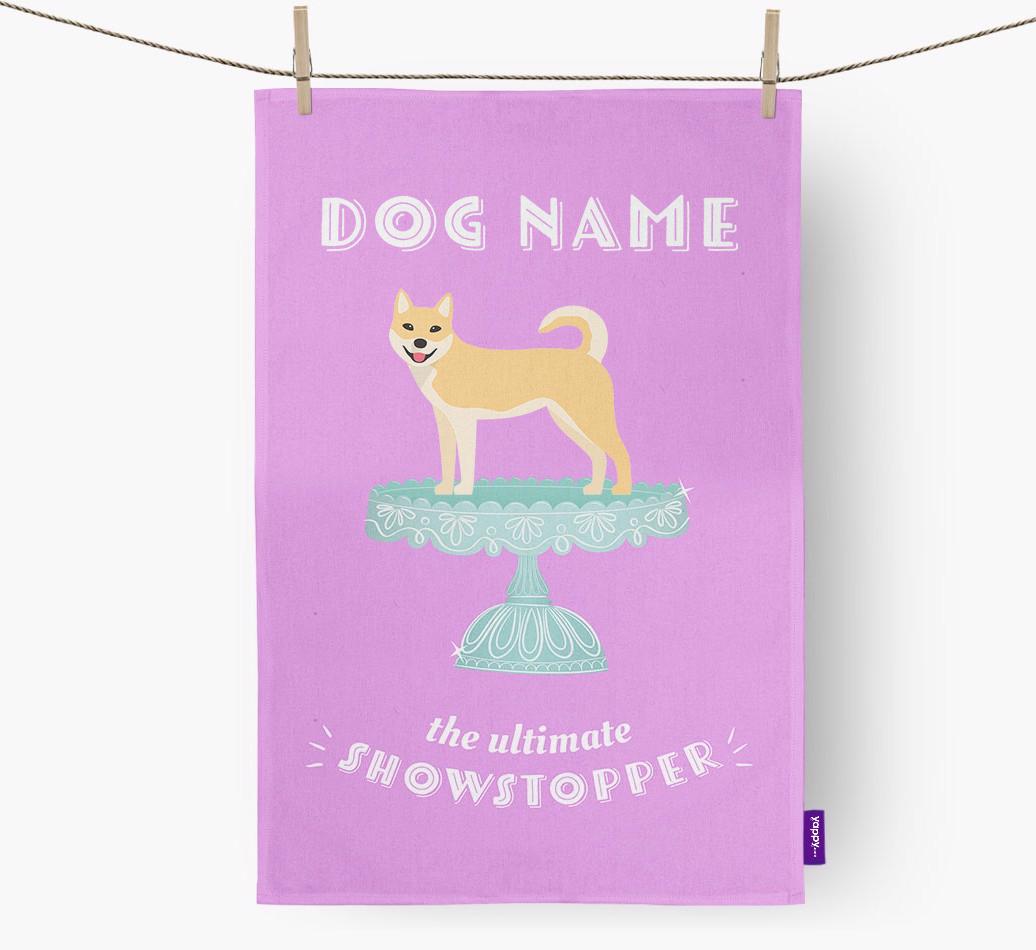 'The Ultimate Showstopper' - Personalised {breedFullName} Tea Towel