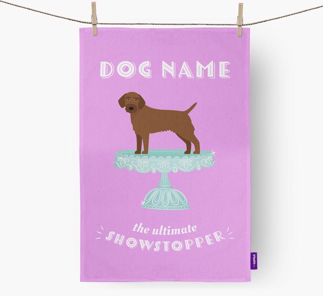 'The Ultimate Showstopper' - Personalised {breedFullName} Tea Towel