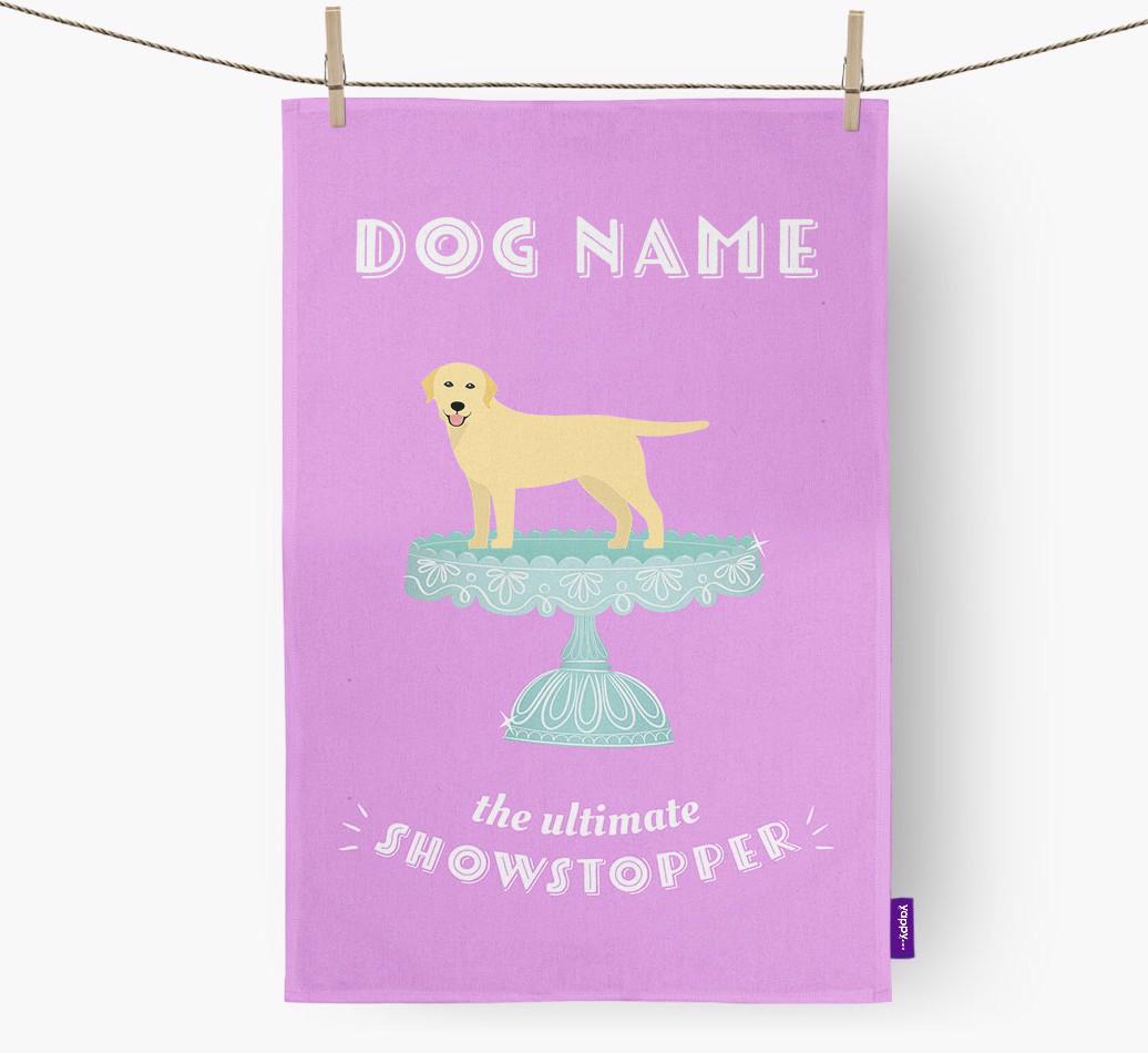 'The Ultimate Showstopper' - Personalised {breedFullName} Tea Towel
