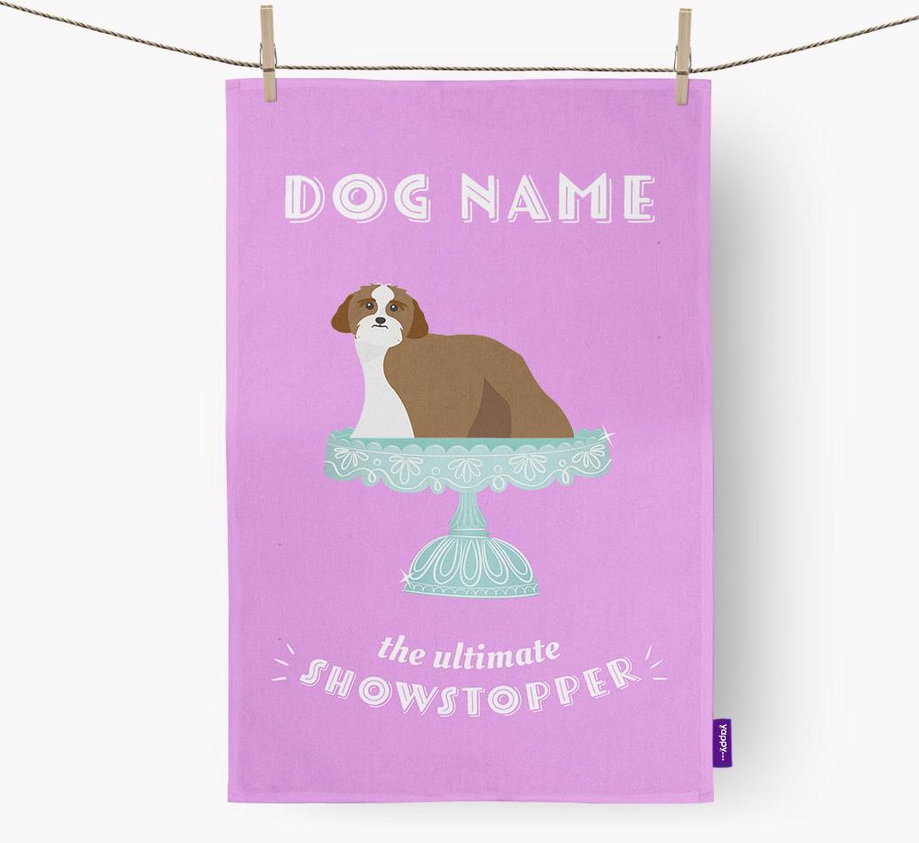 'The Ultimate Showstopper' - Personalised {breedFullName} Tea Towel