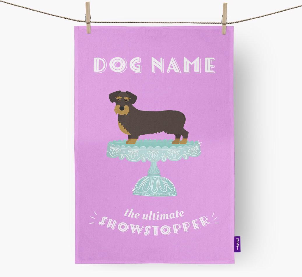 'The Ultimate Showstopper' - Personalised {breedFullName} Tea Towel