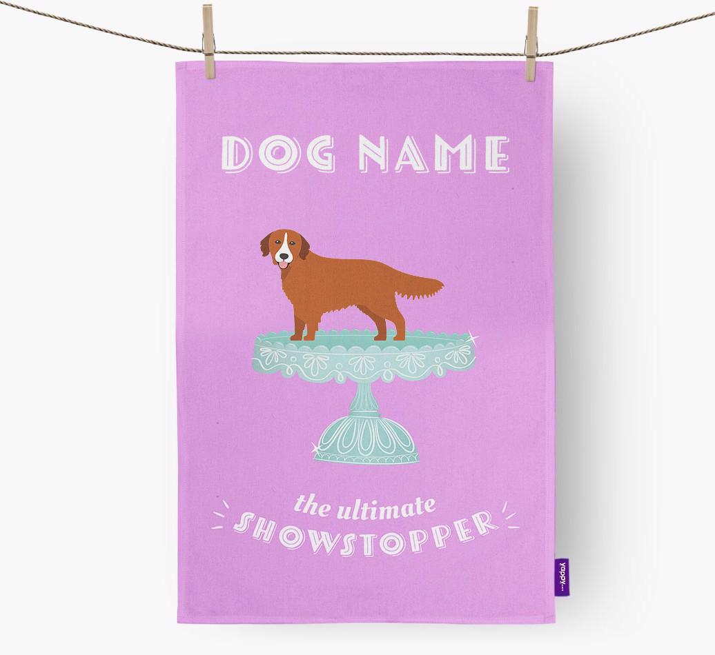 'The Ultimate Showstopper' - Personalised {breedFullName} Tea Towel