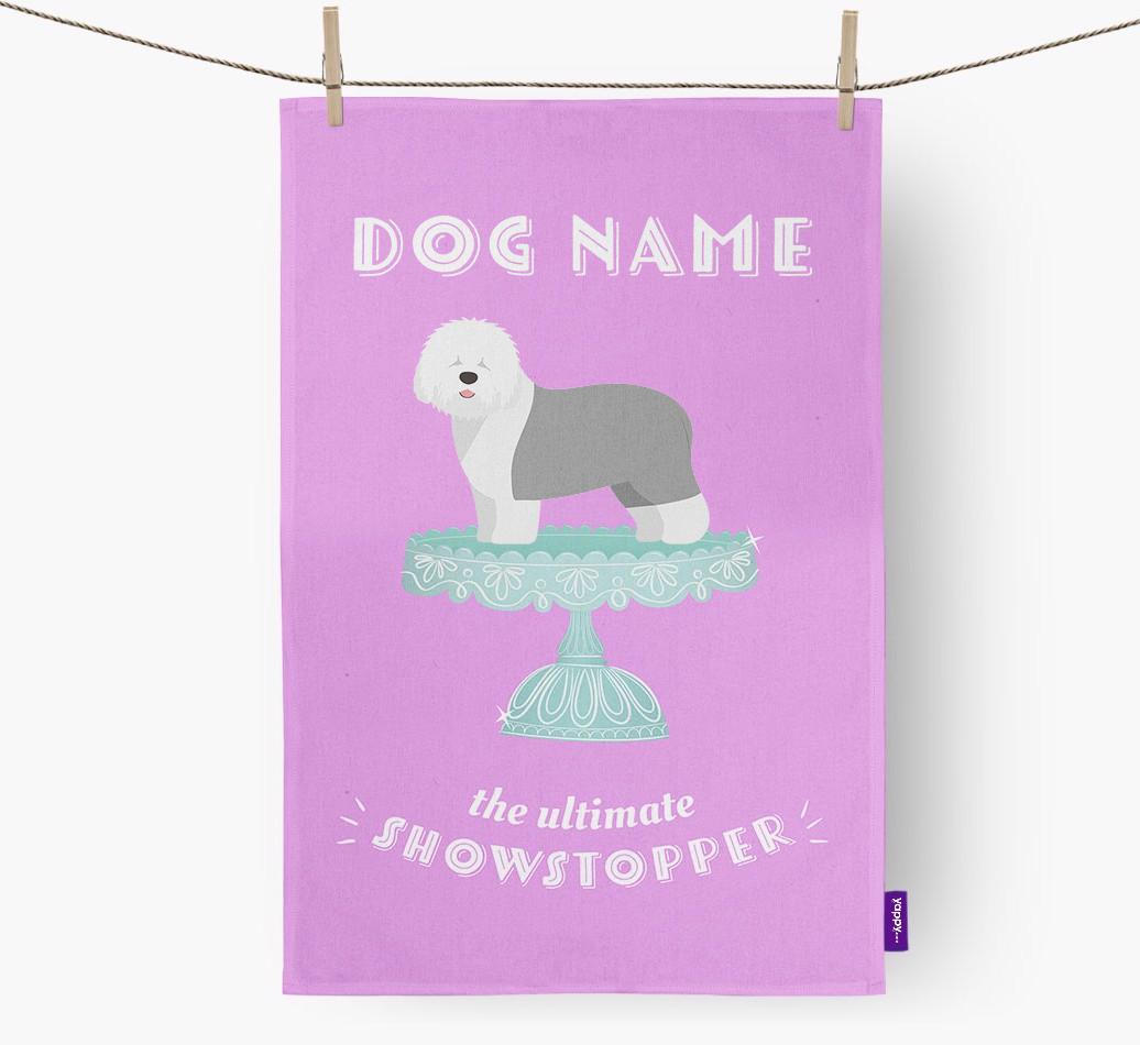 'The Ultimate Showstopper' - Personalised {breedFullName} Tea Towel