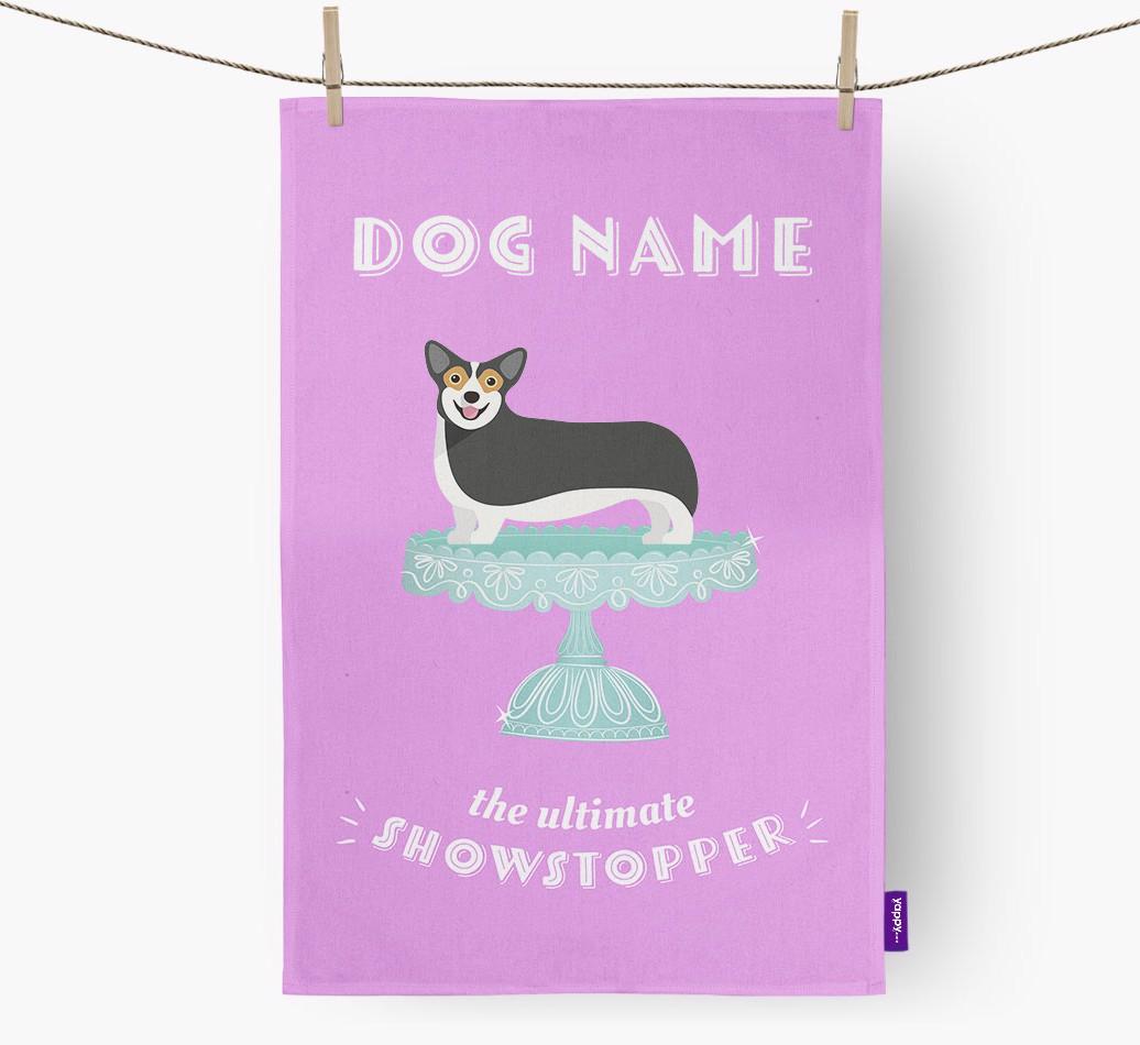 'The Ultimate Showstopper' - Personalised {breedFullName} Tea Towel