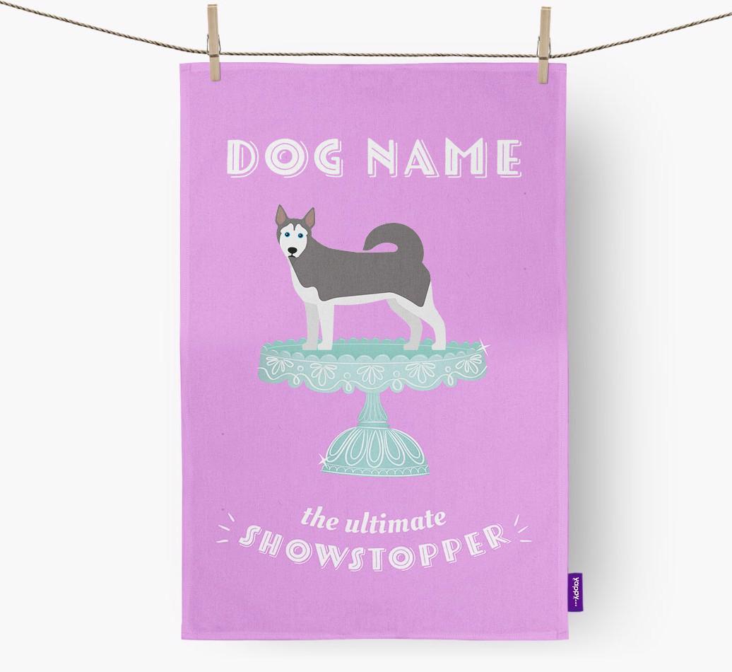 'The Ultimate Showstopper' - Personalised {breedFullName} Tea Towel