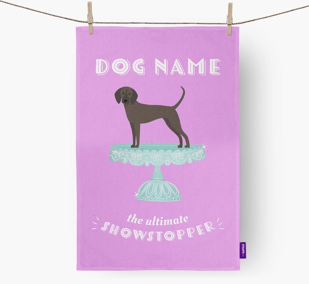 'The Ultimate Showstopper' - Personalised {breedFullName} Tea Towel